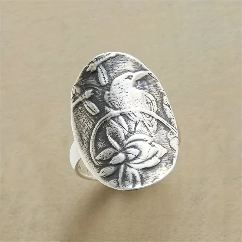 Vintage Flower Statement Ring