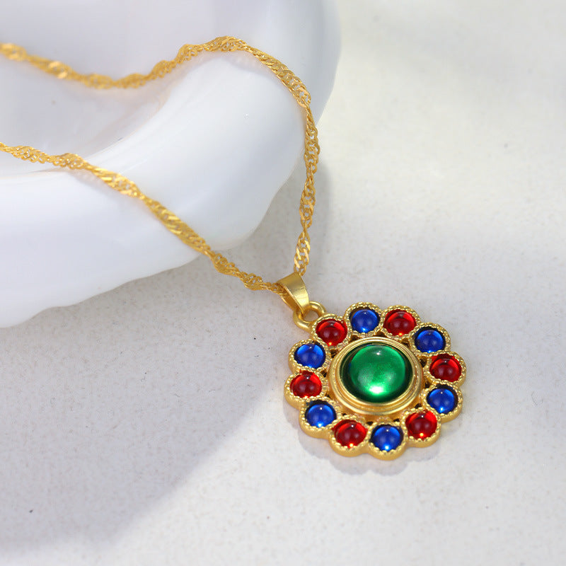 Vintage Gemstone Necklace
