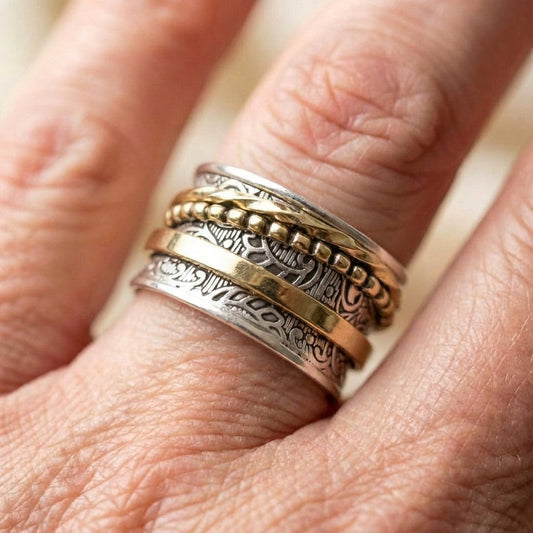 Vintage Geometric Statement Ring