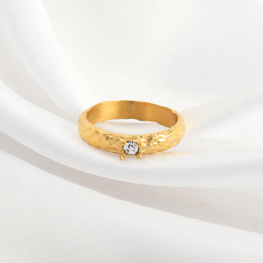 Vintage Gold Crystal Ring