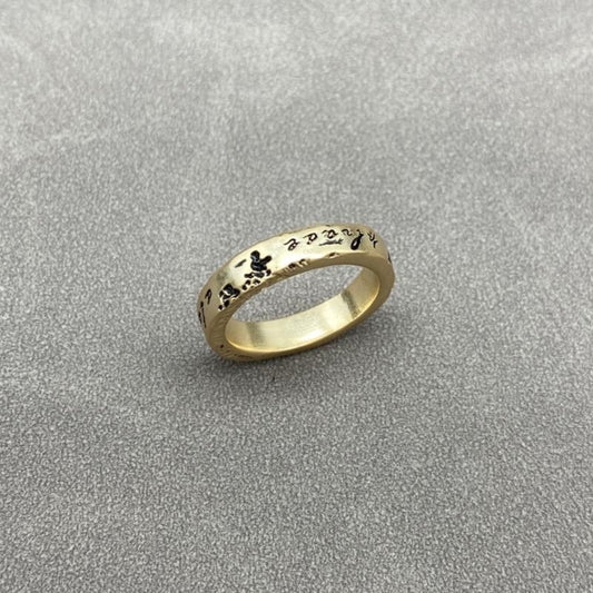 Vintage Gold Engraved Ring