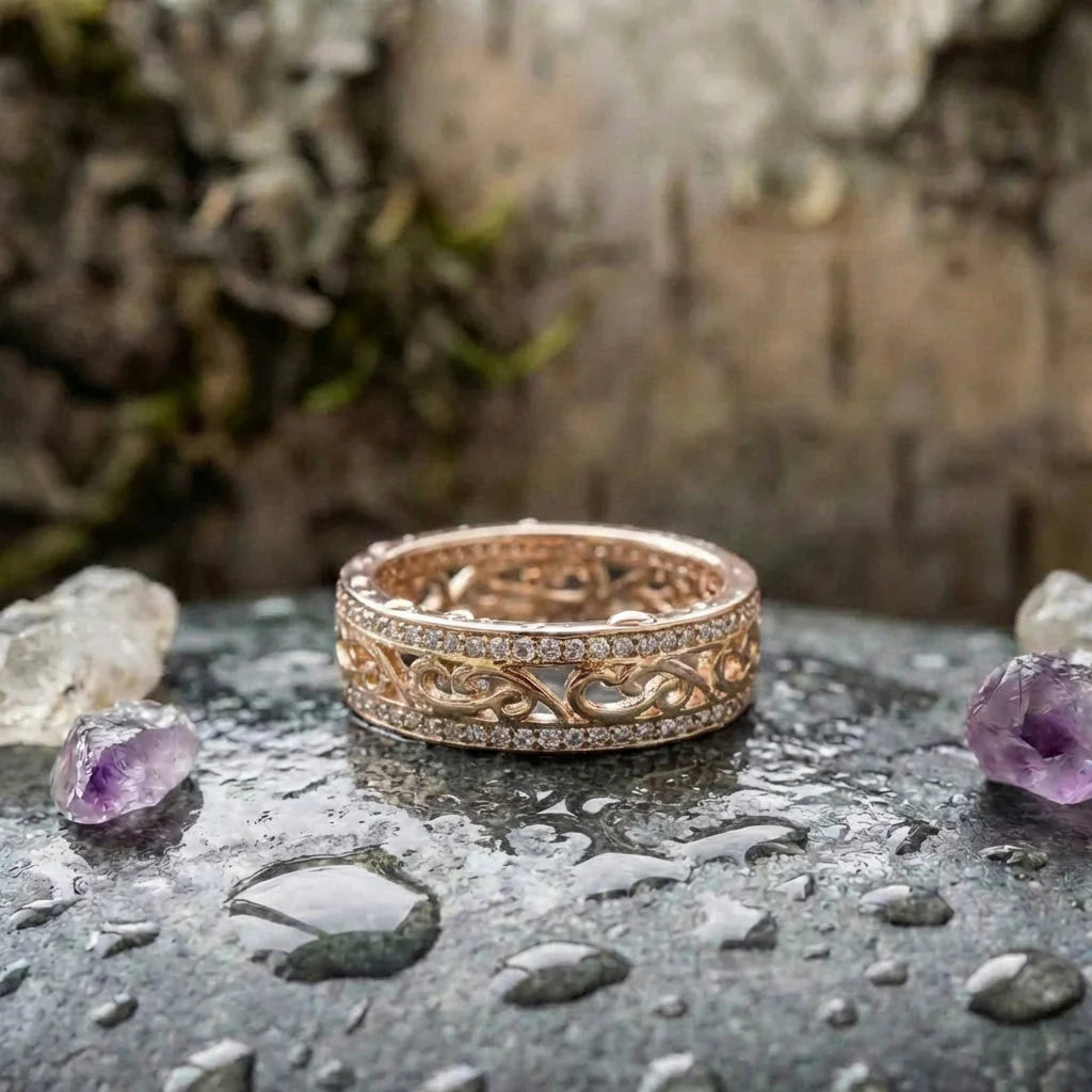 Vintage Gold Filigree Ring