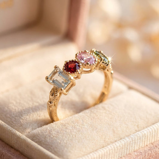 Vintage Gold Floral Ring