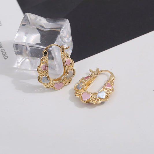 Vintage Gold Hoop Earrings