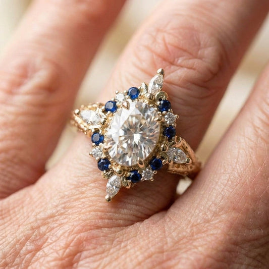 Vintage Gold Sapphire Ring