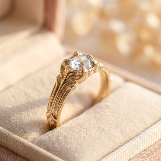Vintage Gold Zircon Ring