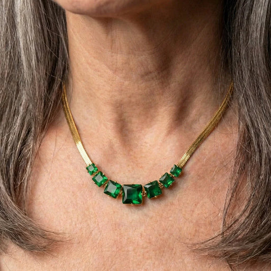 Vintage Green Crystal