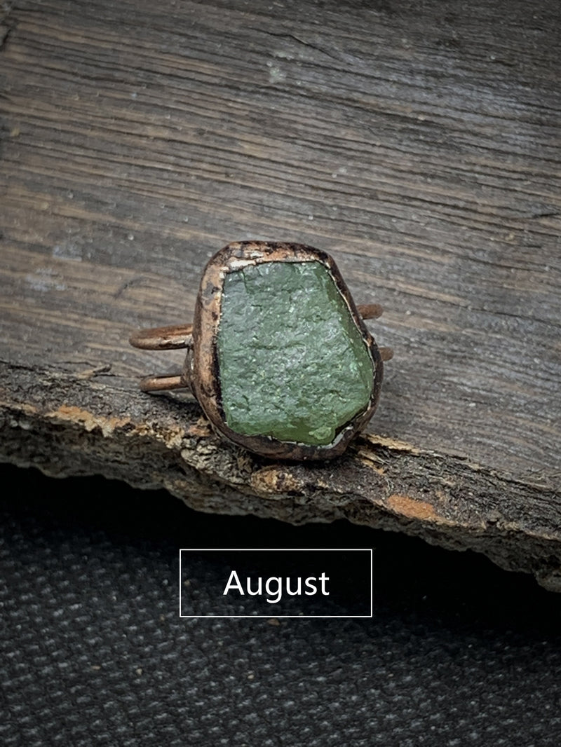 Vintage Green Stone Ring