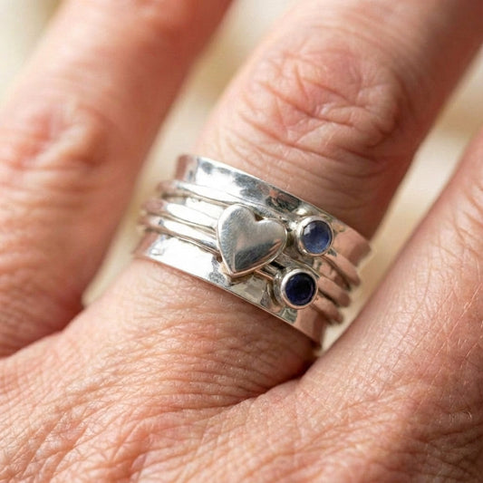 Vintage Heart Spinner Ring