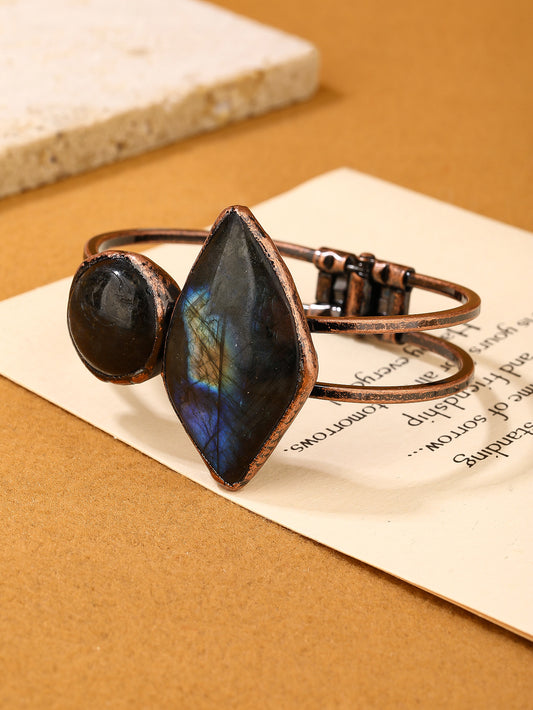 Vintage Labradorite Cuff Bracelet
