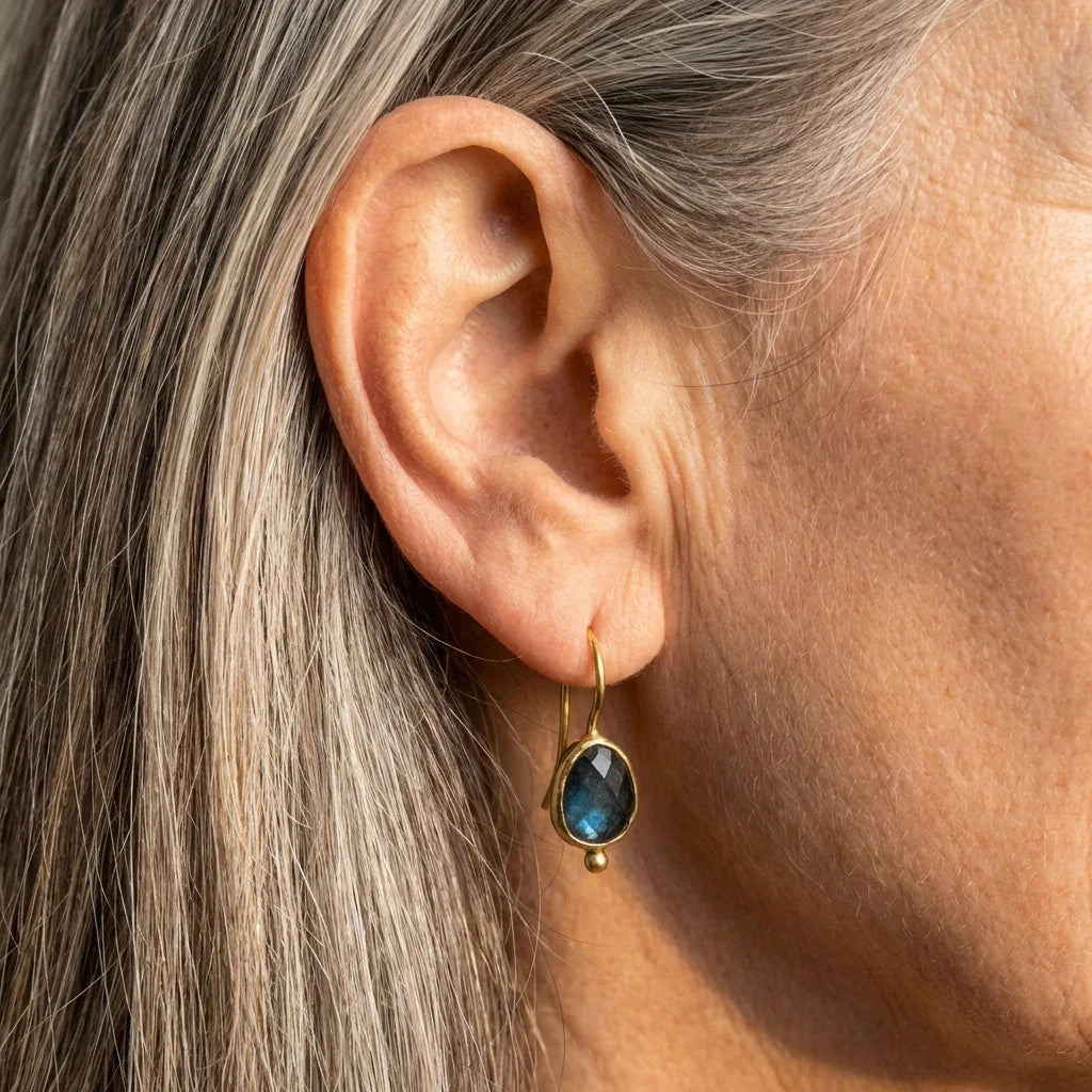 Vintage Labradorite Earrings