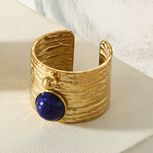 Vintage Lapis Lazuli Cuff Ring