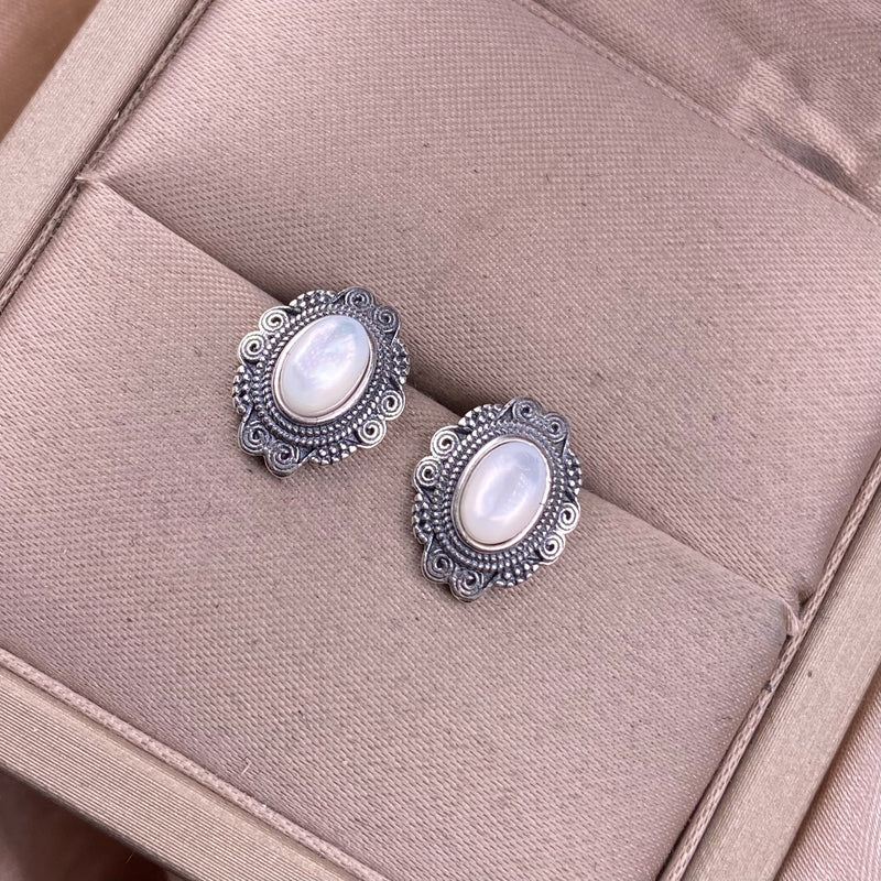 Vintage Moonstone Earrings