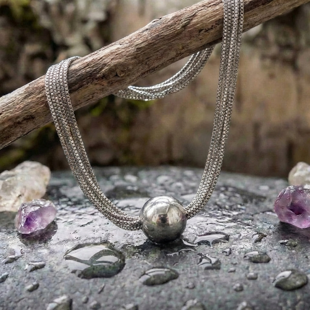 Vintage Multilayer Chain Silver Necklace