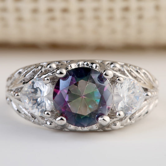 Vintage Mystic Topaz Ring