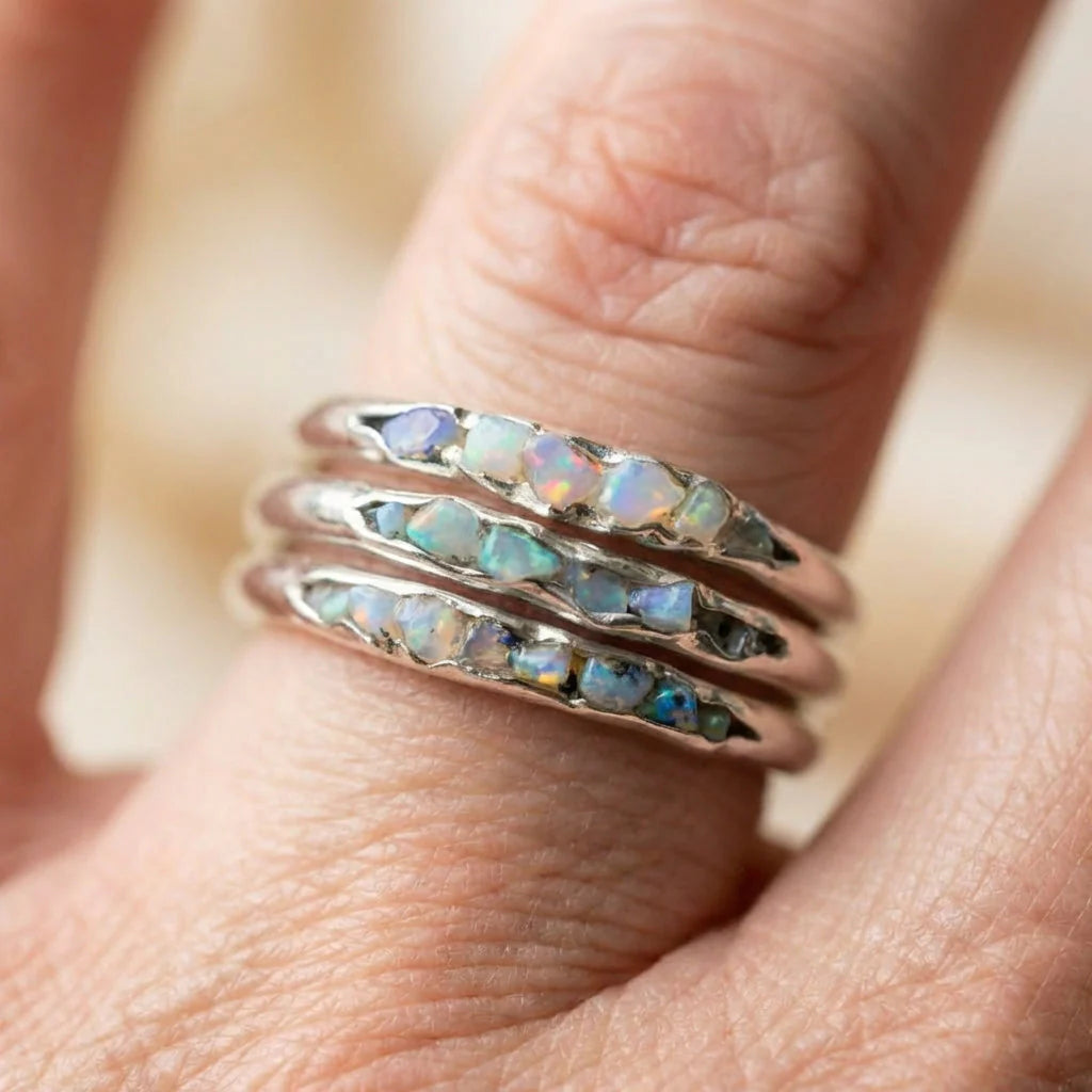 Vintage Opal Band Ring