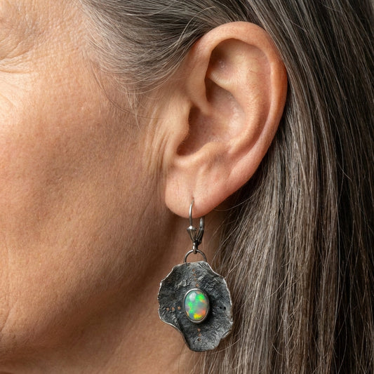 Vintage Opal Dangle Earrings