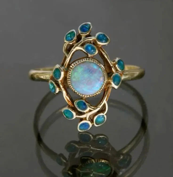 Vintage Opal Turquoise Ring