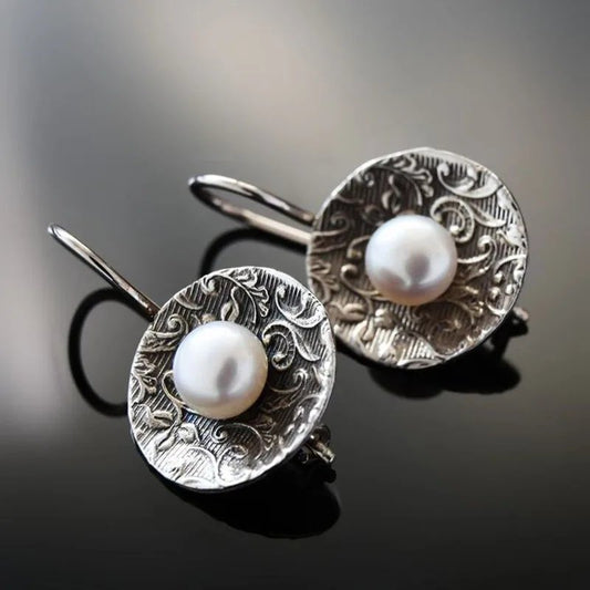 Vintage Pearl Dangle Earrings