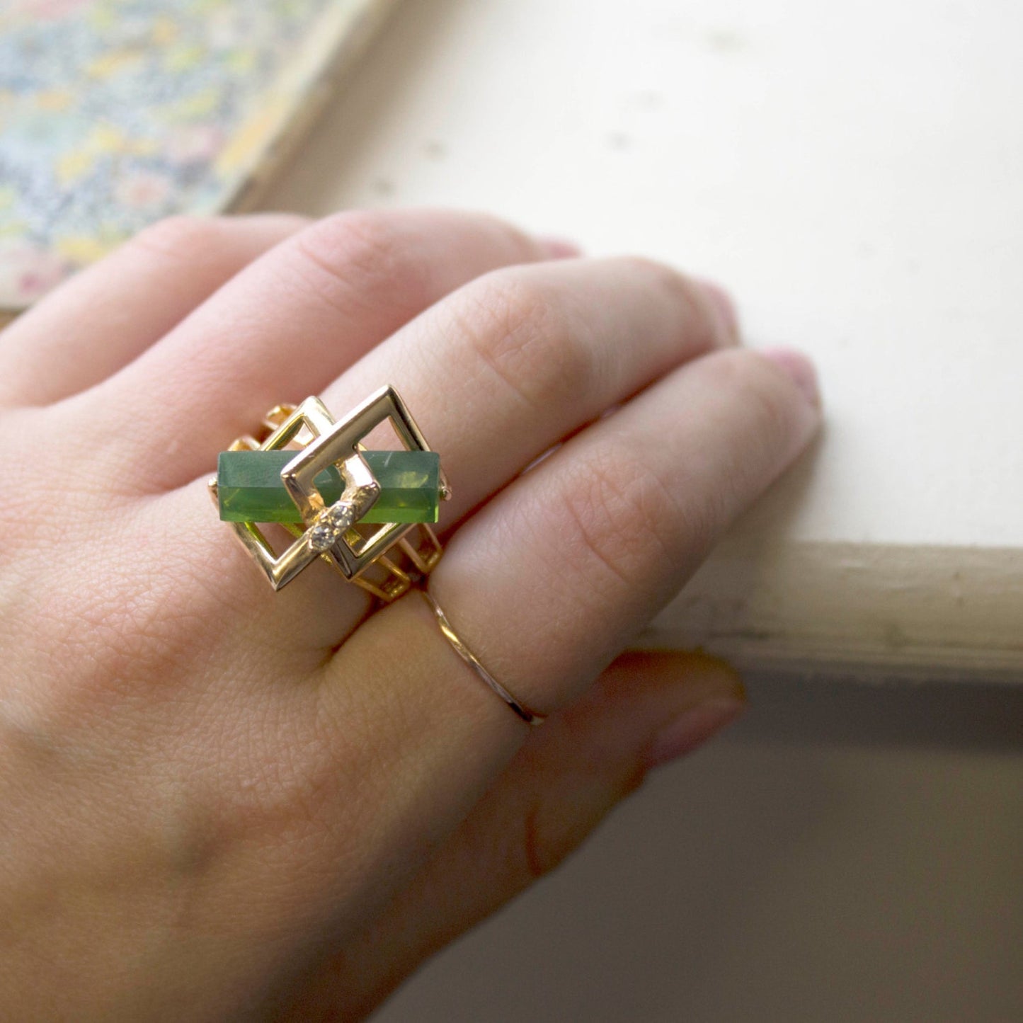 Vintage Peridot Gold Ring