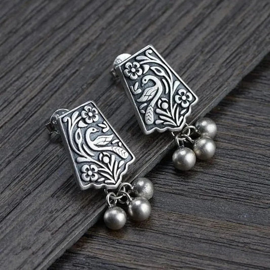 Vintage Phoenix Pearl Earrings