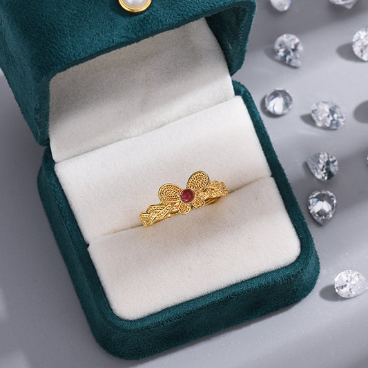 Vintage Ruby Gold Ring