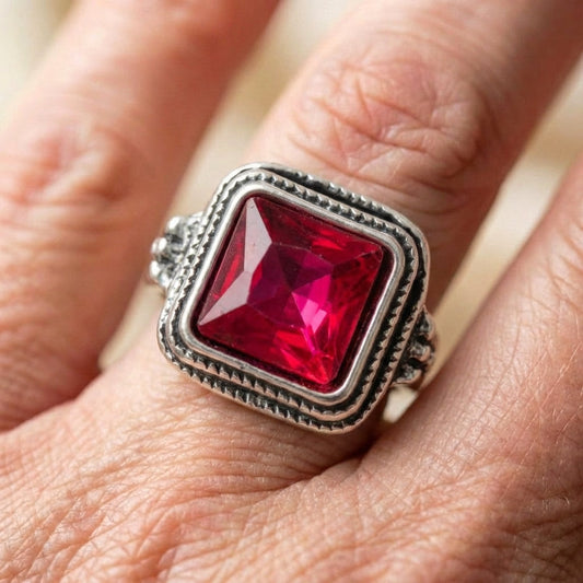 Vintage Ruby Statement Ring