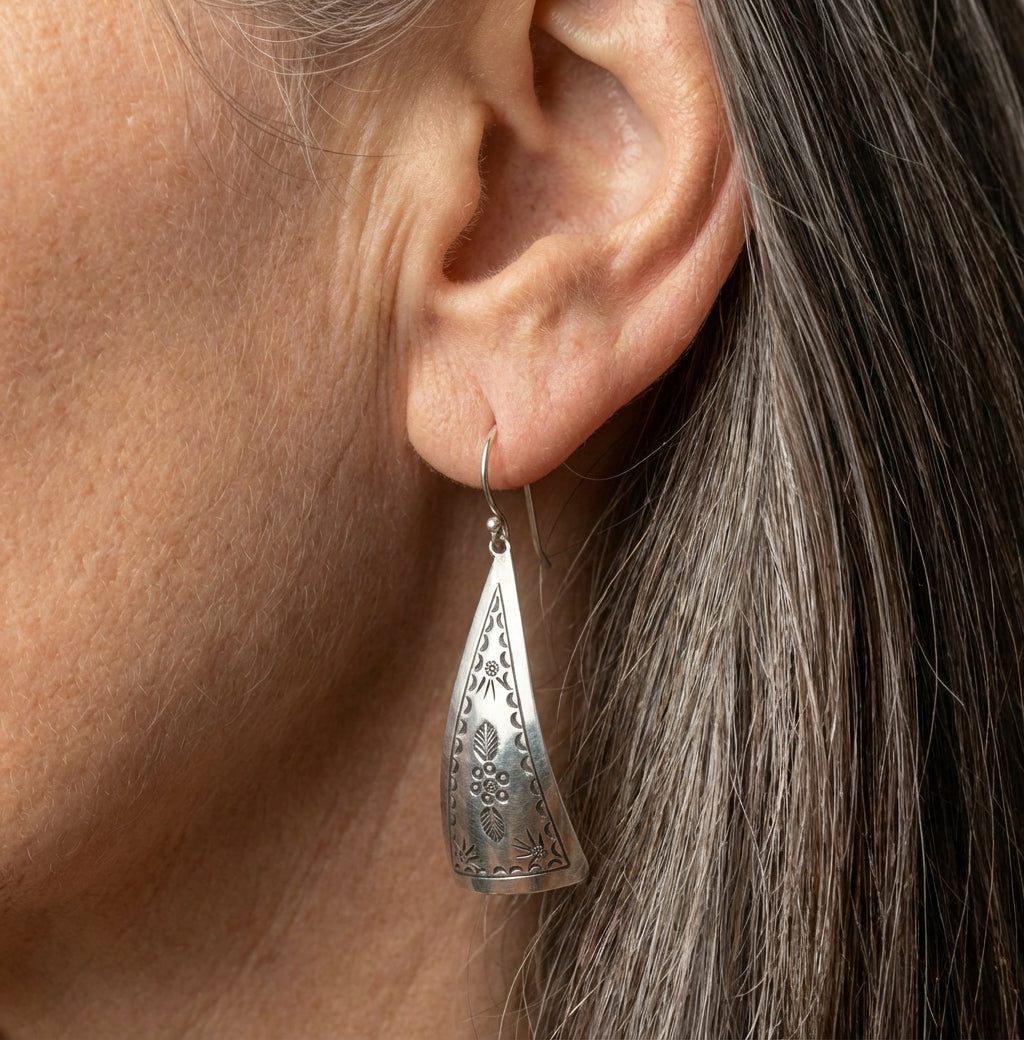 Vintage Silver Boho Earrings