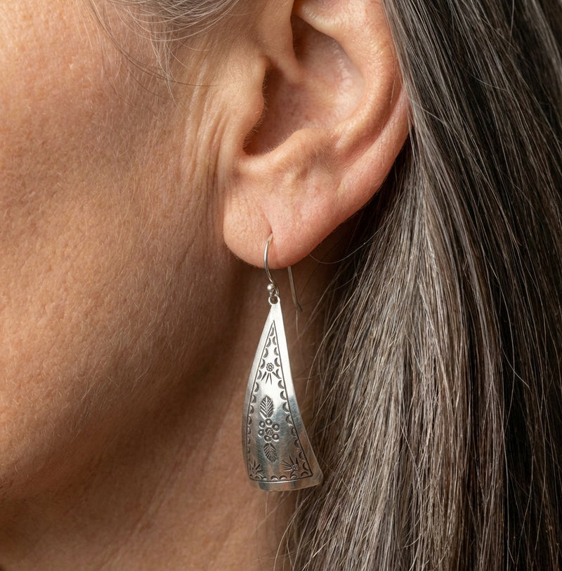 Vintage Silver Boho Earrings