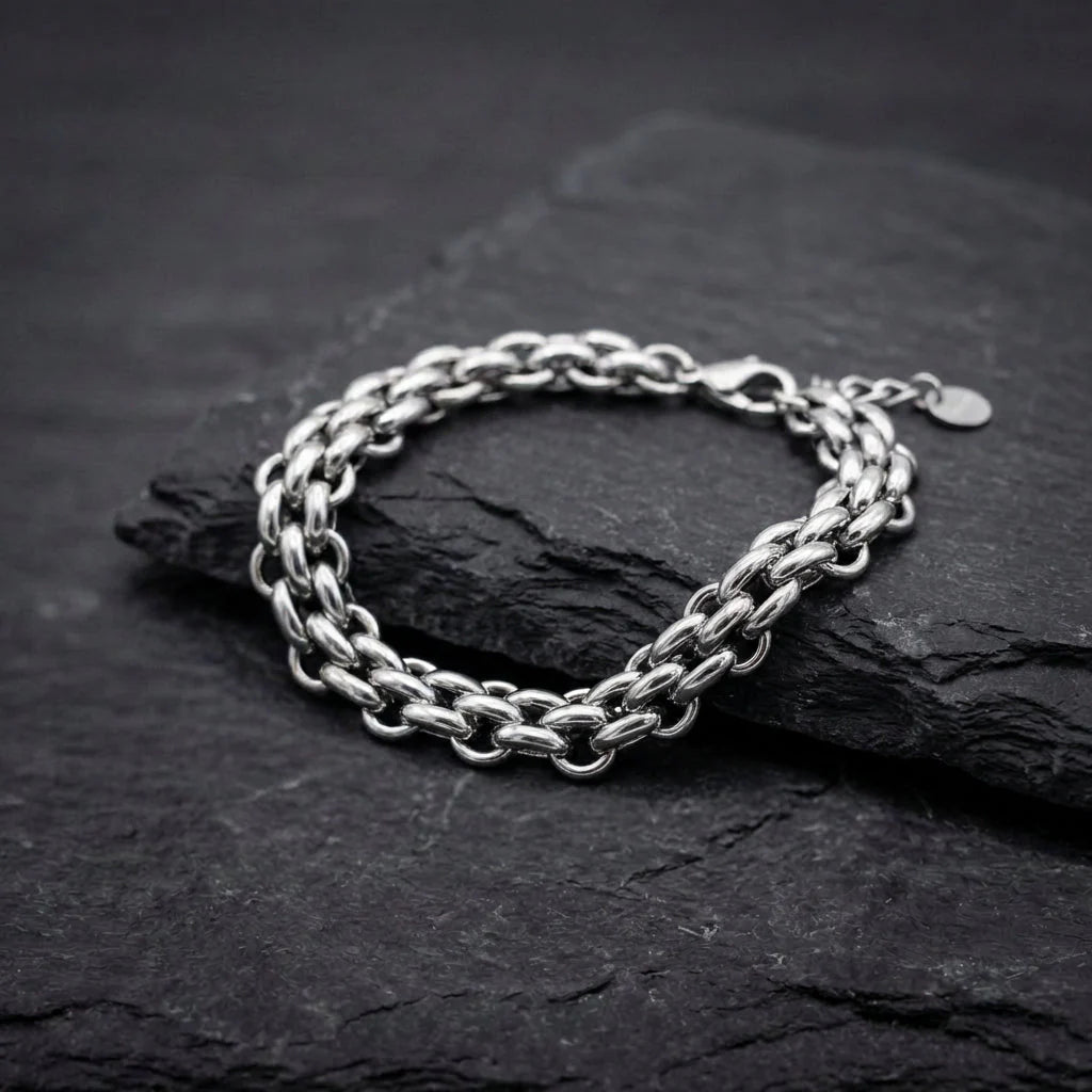Vintage Silver Chain Bracelet