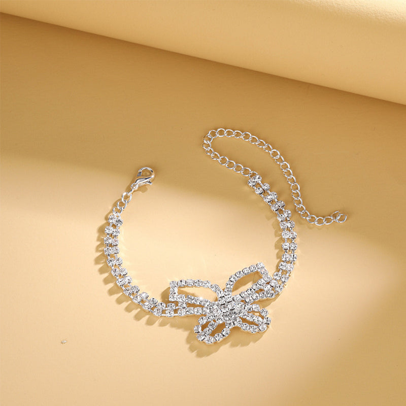 Vintage Silver Crystal Butterfly