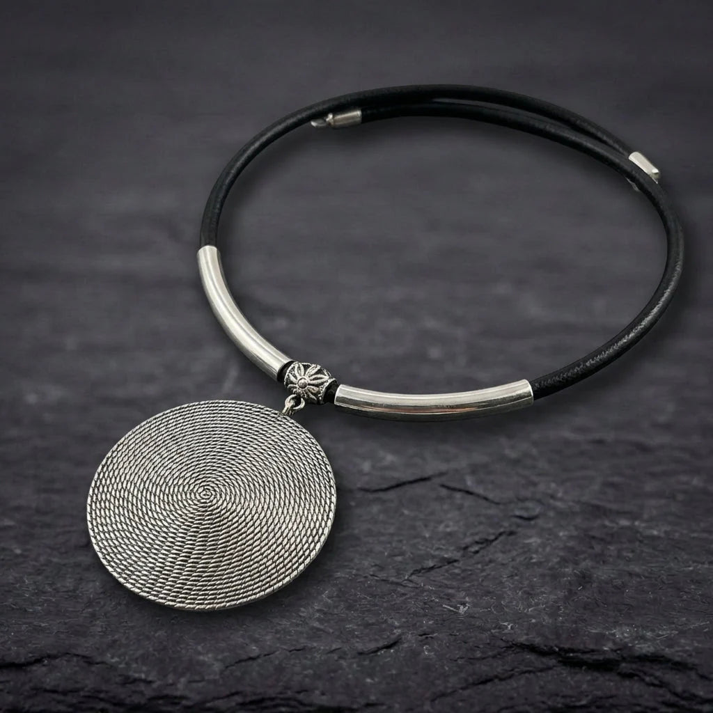 Vintage Silver Pendant Necklace