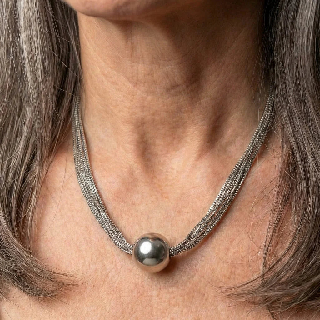 Vintage Silver Sphere