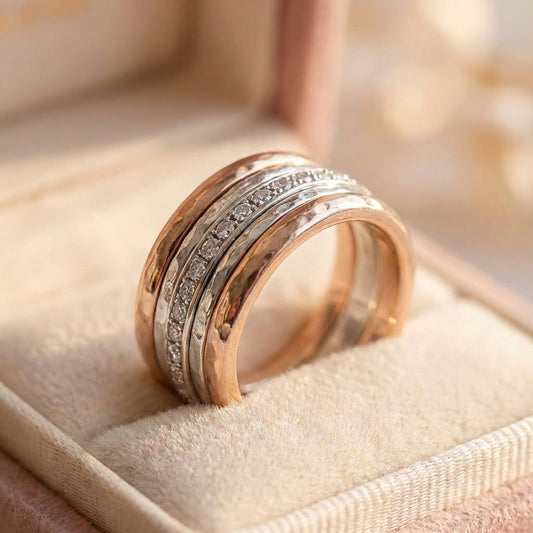 Vintage Silver Stacked Rings