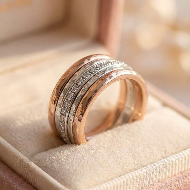 Vintage Silver Stacked Rings