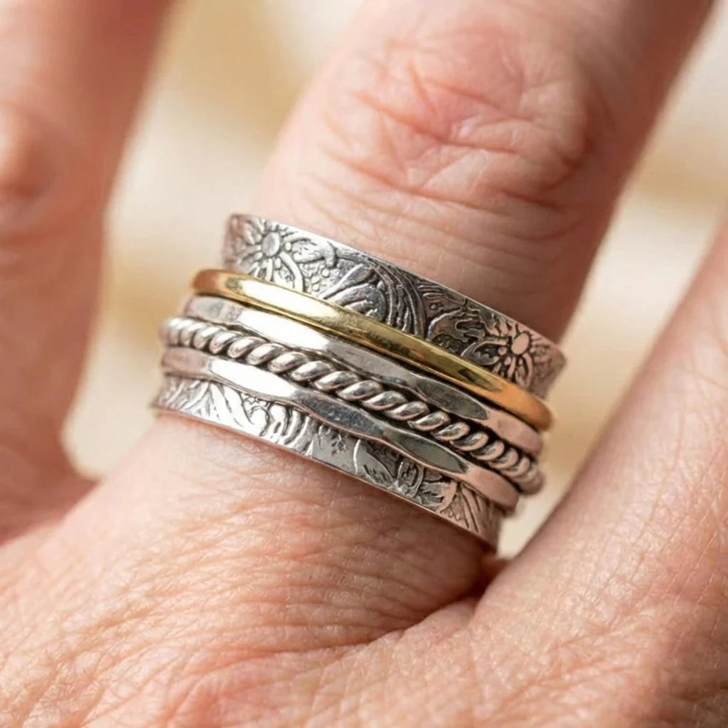 Vintage Stacked Silver Ring