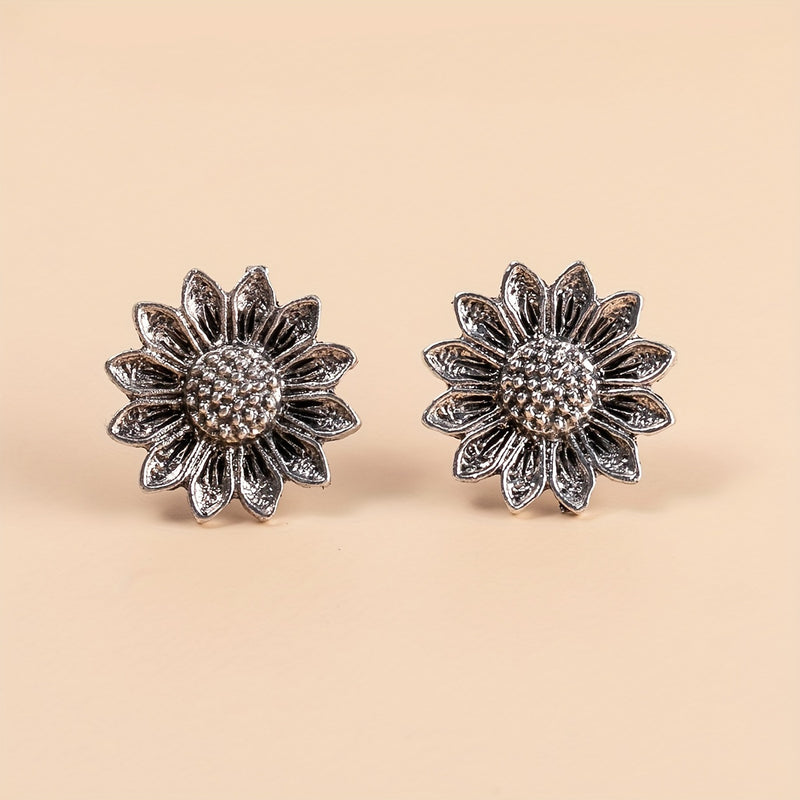 Vintage Sunflower Earrings