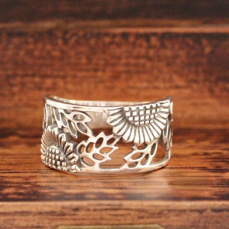 Vintage Sunflower Ring