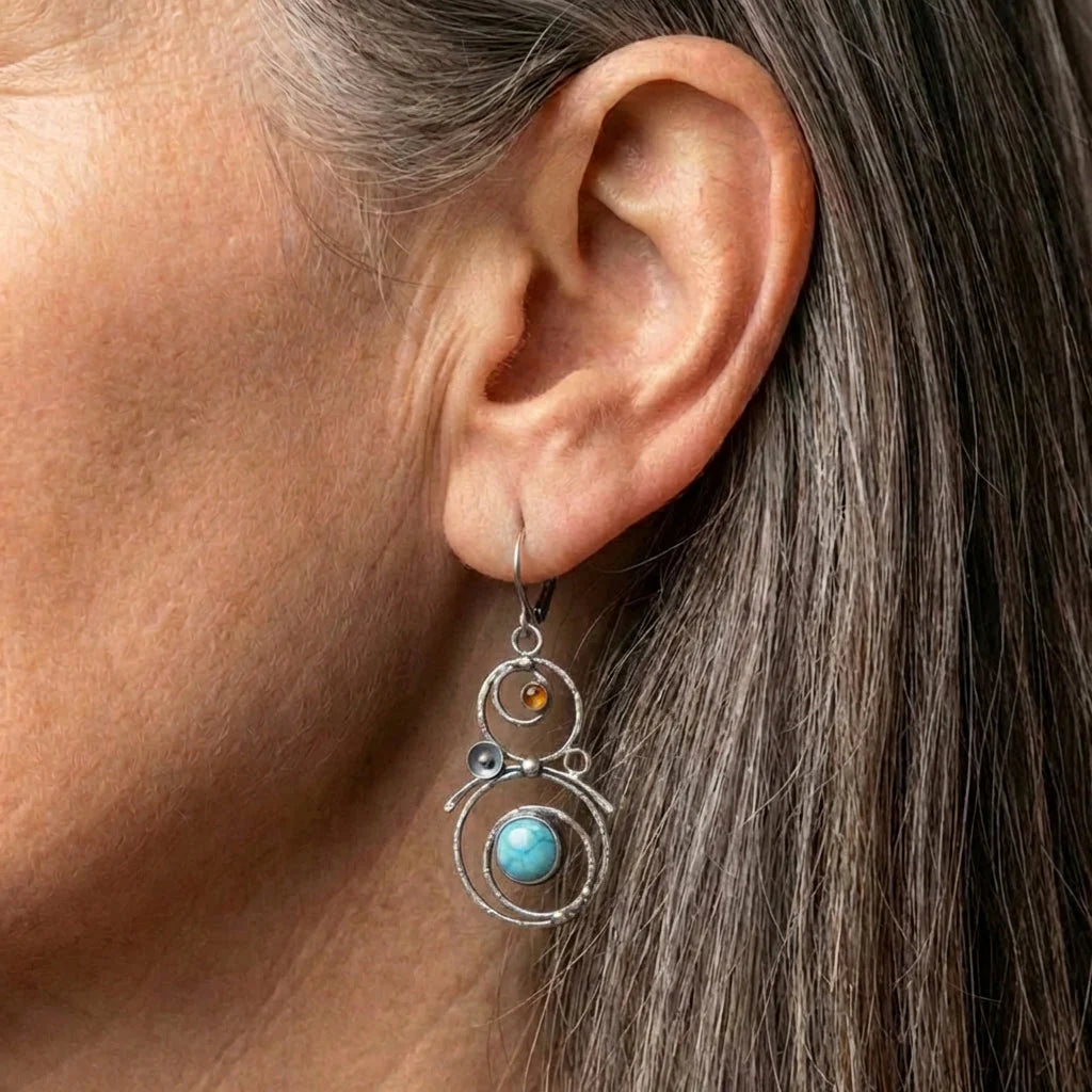 Vintage Turquoise Circle