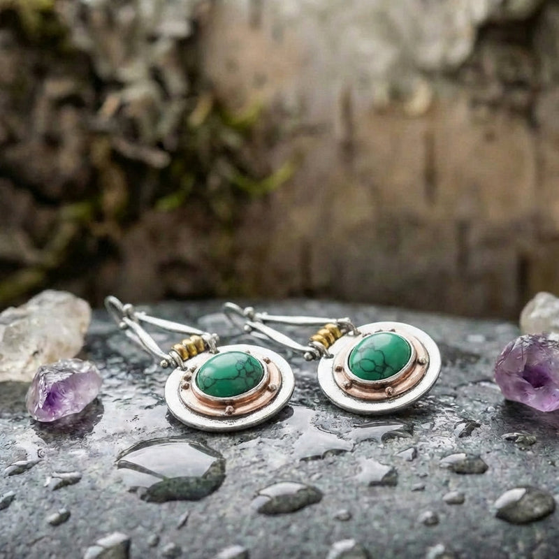 Vintage Turquoise Dangle Earrings