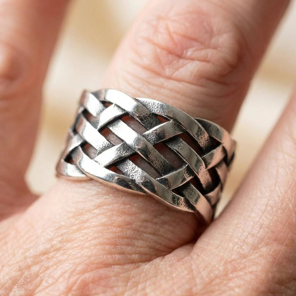 Vintage Viking Weave Ring