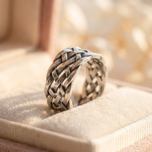 Vintage Viking Weave Ring