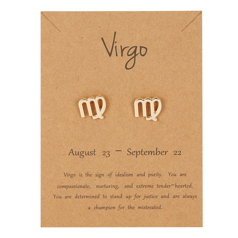 Virgo Zodiac Earrings