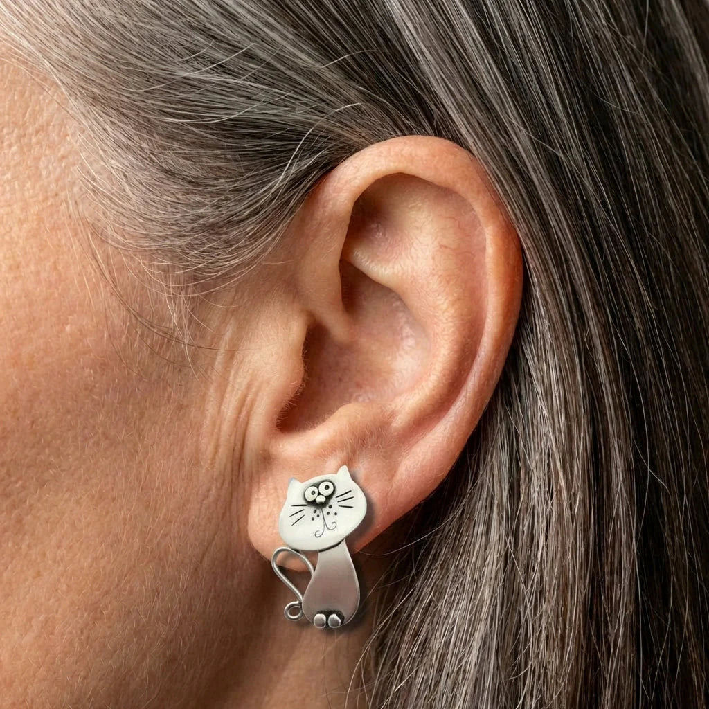 Whimsical Cat Stud