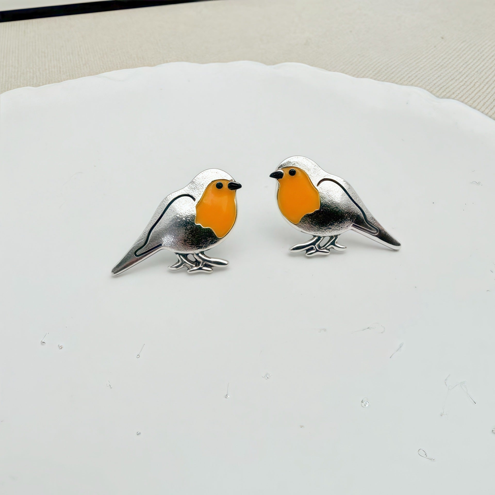 Whimsical Robin Earrings