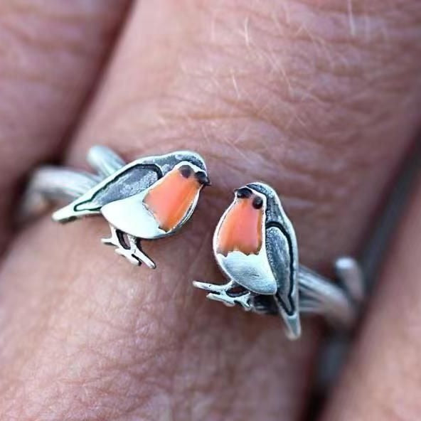 Whimsical Robin Ring