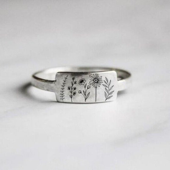 Wildflower Botanical Ring