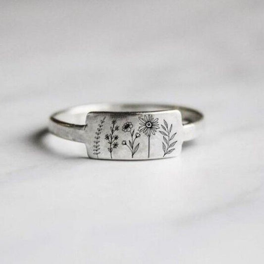 Wildflower Botanical Ring