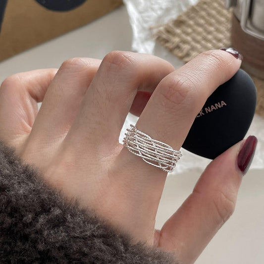 Woven Silver Ring