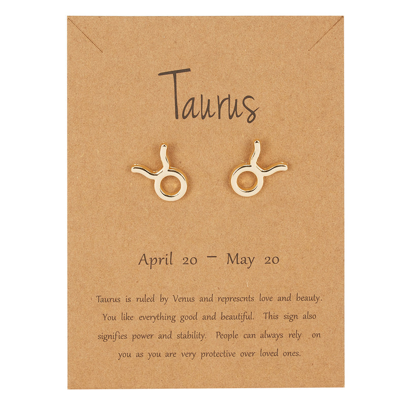 Zodiac Taurus Earrings
